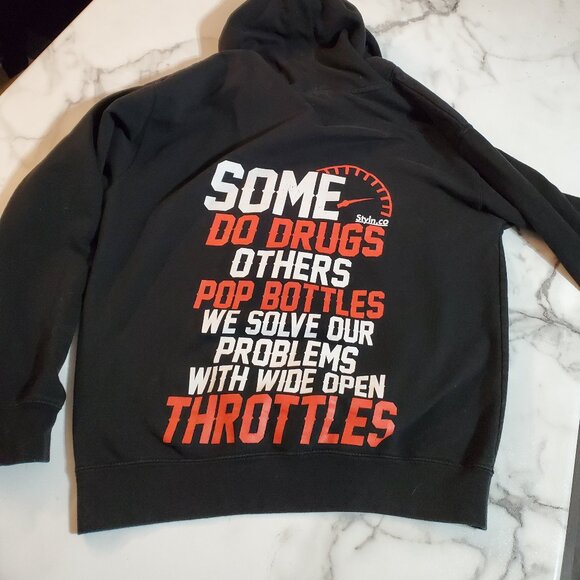 WIDE OPEN THROTTLES Hoodie Men's Hoodie size L - Picture 1 of 15